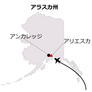 アラスカ　スノーボードマップ